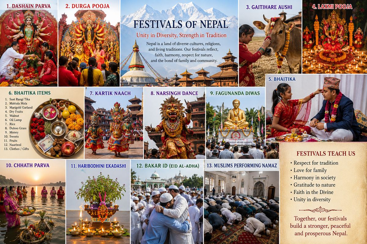 Festivals of Nepal: Religious Traditions, Cultural Heritage, and Spiritual Celebrations