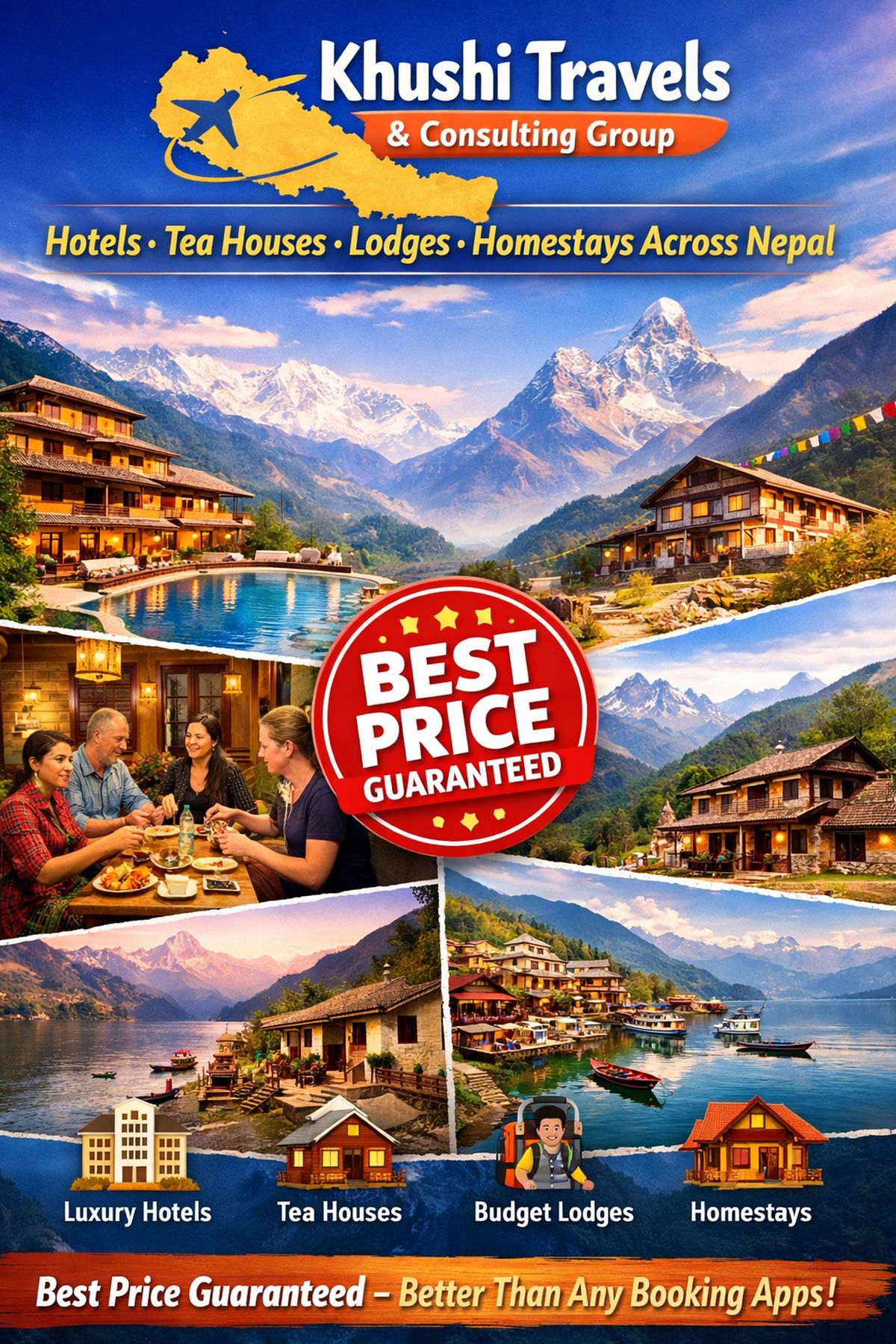 Book Budget to Luxury Stays in Nepal | Best Price Guaranteed