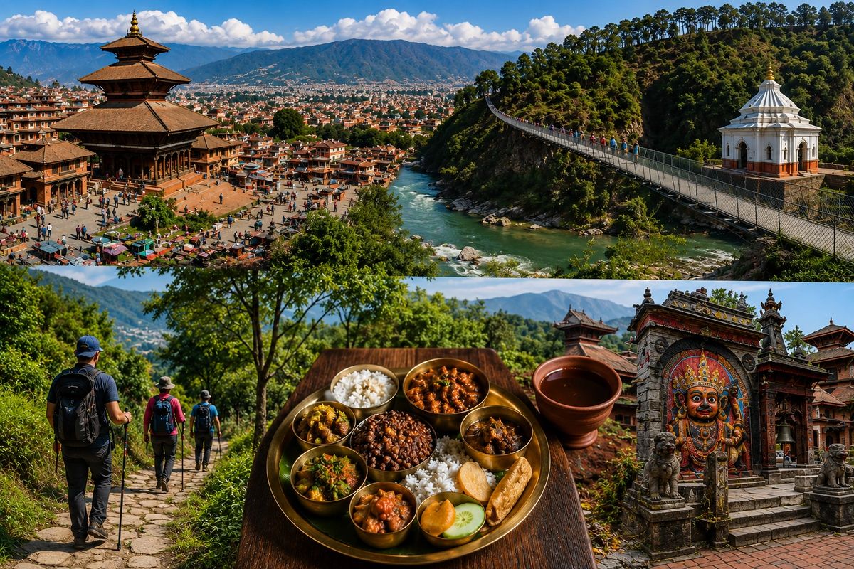 Kritipur Chobar Day Hike With Newari Food Tasting