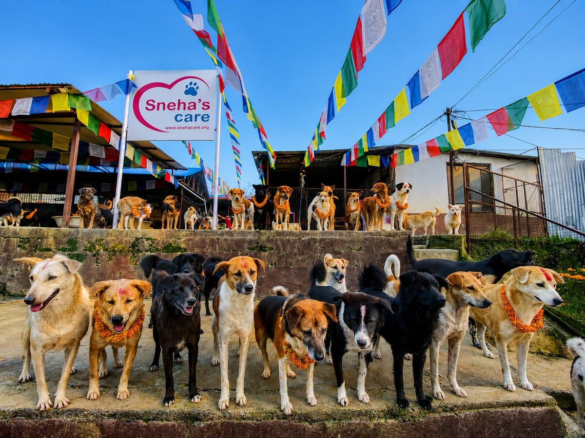 Dog Rescue Volunteering Day with Sneha's Care