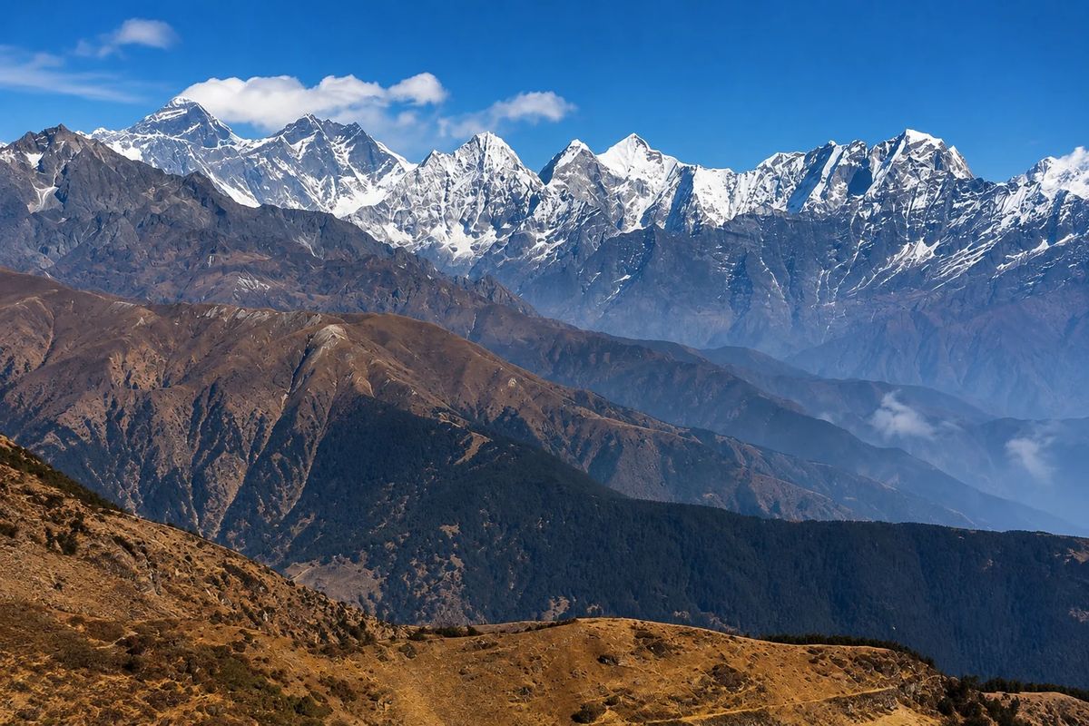 Pikey Peak Motorbike Tour: Explore the Himalayas with Views of 7 Eight-Thousanders