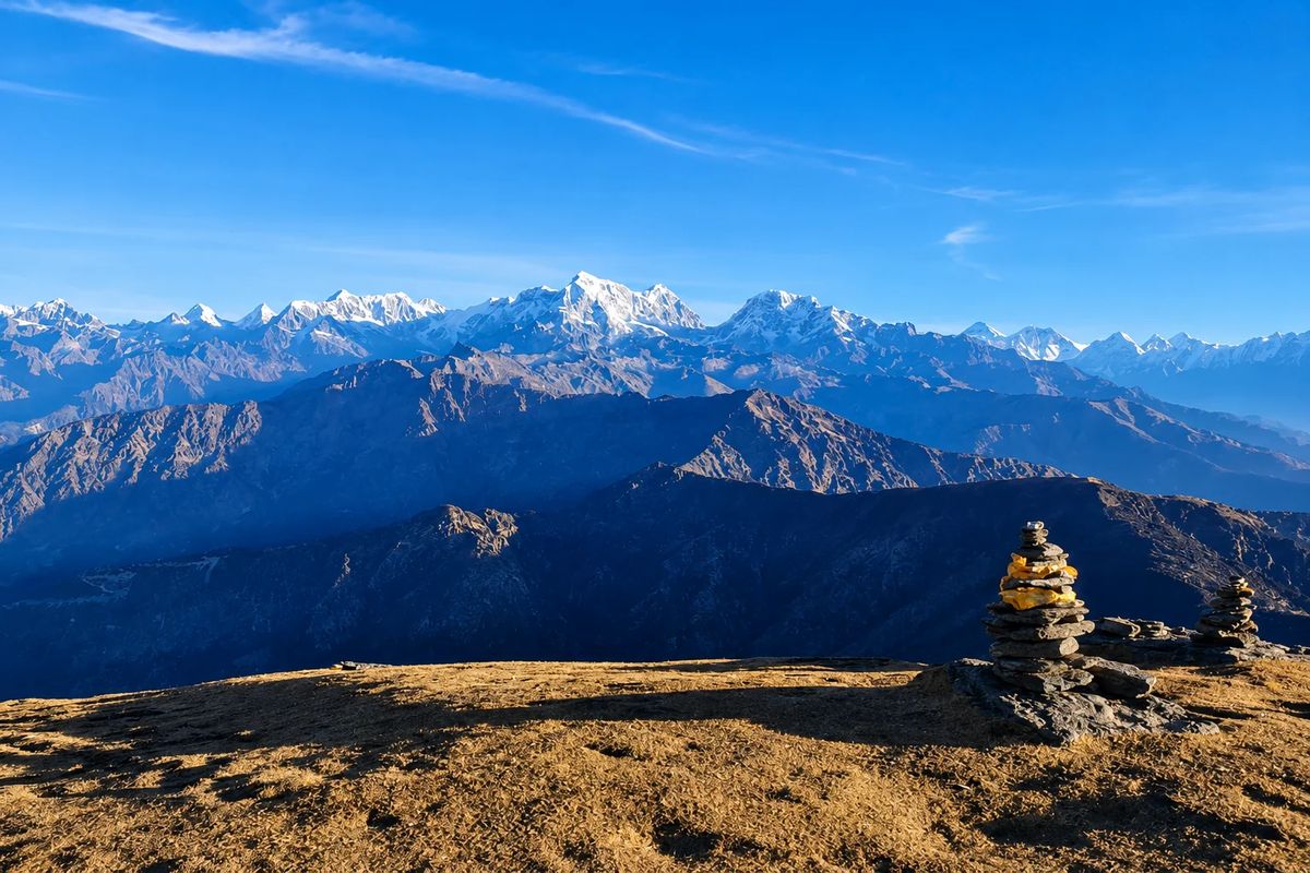 Pikey Peak Motorbike Tour: Explore the Himalayas with Views of 7 Eight-Thousanders