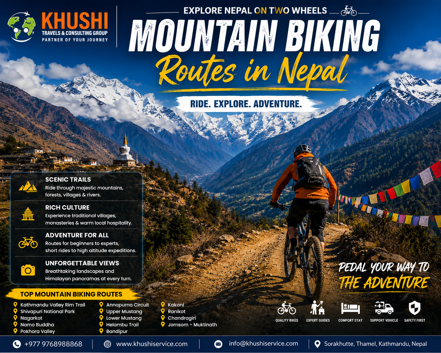 Mountain Biking Routes In Nepal For  Adventure Lovers